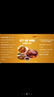 Sốt me chua cay mặn không hạt
