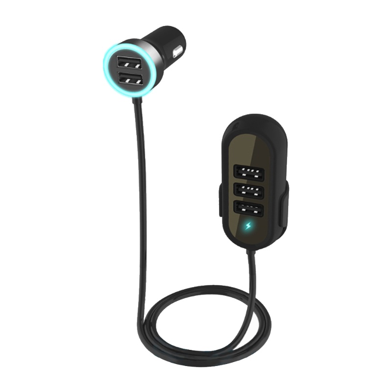 Dây Cáp Sạc Nhanh 5 Cổng USB Dài 1 5m Đa Năng Dành Cho Xe Hơi