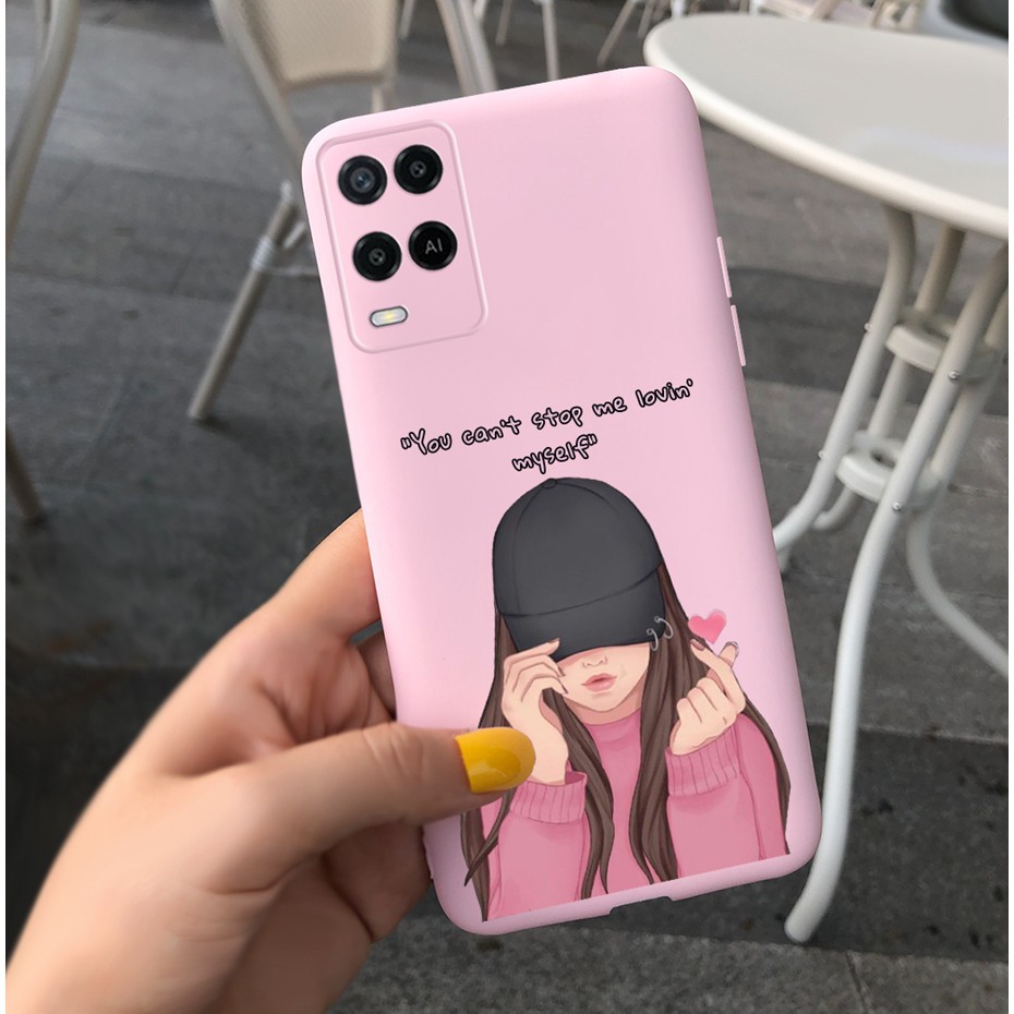 Ốp Lưng Silicon Dẻo In Hình Cô Gái Dễ Thương Dành Cho Oppo A54 4g 2021 Oppo Cph2239
