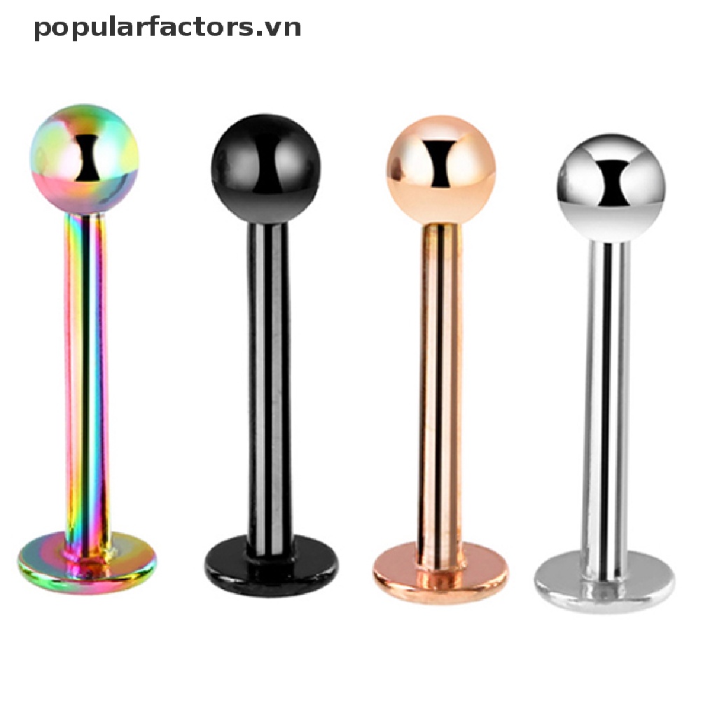 Set 10 khuyên mũi/ môi/ tai/ cơ thể chất liệu thép không gỉ