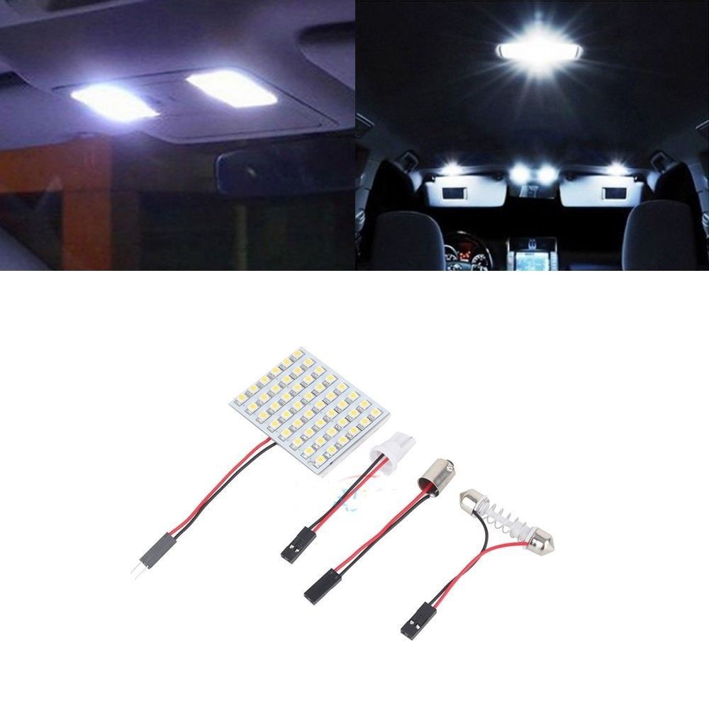 Bảng Đèn LED T10 48 SMD COB Ánh Sáng Trắng Cho Nội Thất Xe Hơi