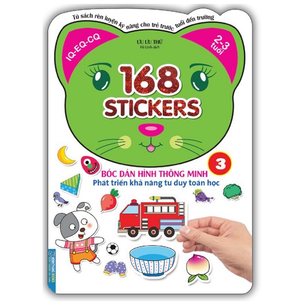 Sách- Combo Bóc dán hình thông minh phát triển khả năng tư duy toán học - 168 sticker (6 cuốn )