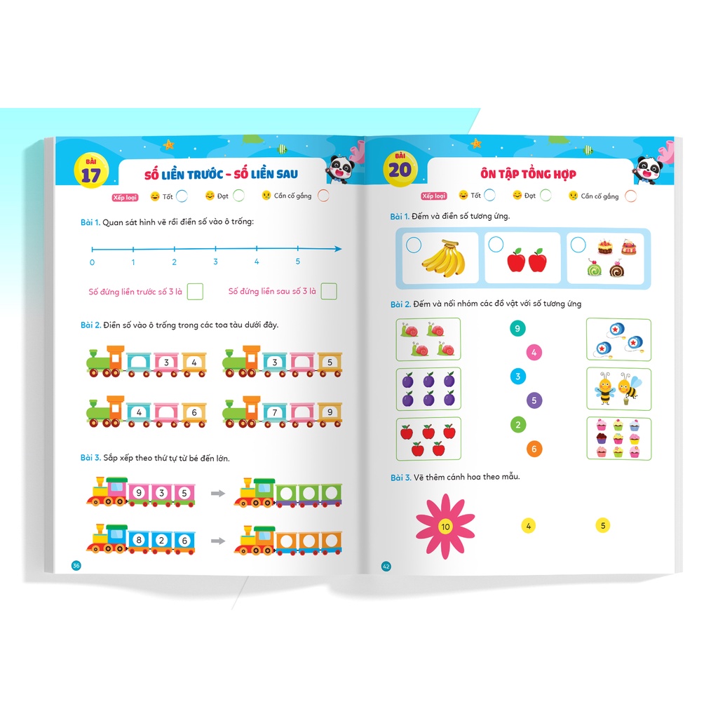 Sách Combo Phiếu luyện toán tư duy cùng Gấu Kiki