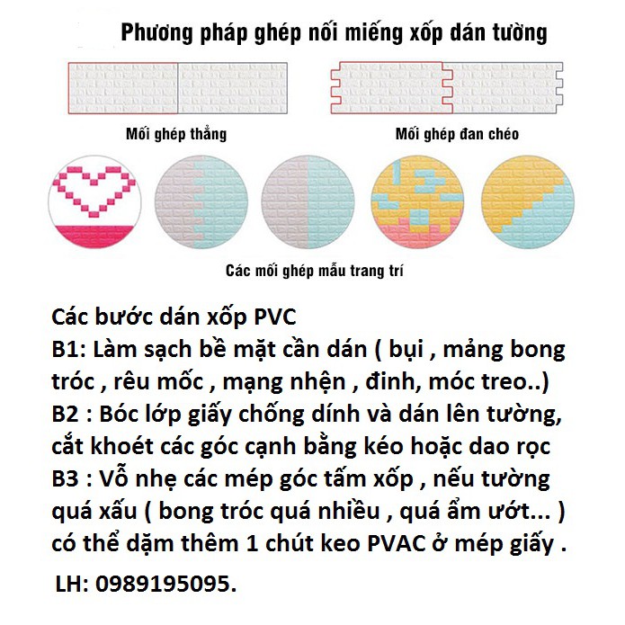 xốp dán tường 3d vân gạch kích thước 70*77cm | BigBuy360 - bigbuy360.vn
