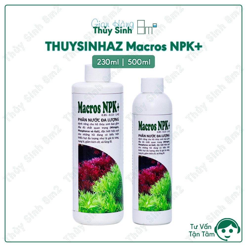 Phân Nước THUYSINHAZ Macros NPK+ | Cung Cấp Dinh Dưỡng Đa Lượng  Cho Cây Thủy Sinh - 8m2