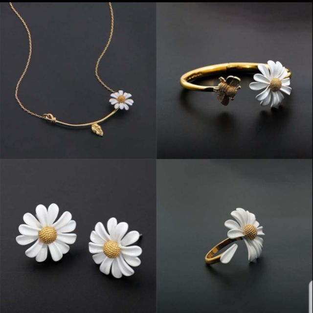 Bộ trang sức hoa cúc lớn