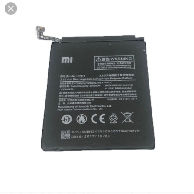 Pin xịn xiaomi redmi note 5 BN 31