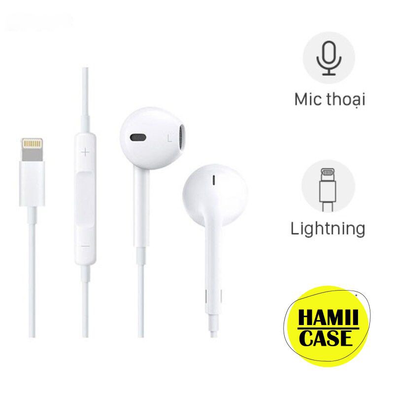 Tai nghe 7/8/X/ 6 7 8 Plus/ X/Xs/Xs Max/ 11 Pro Max/12 có mic đàm thoại tự động bảo hành 12 tháng