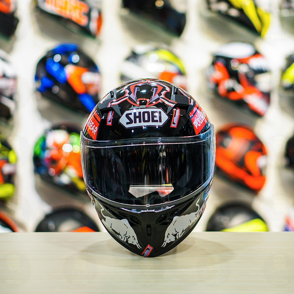 Tem Decal Shoei M93 Đỏ Dán Mọi Mũ Fullface