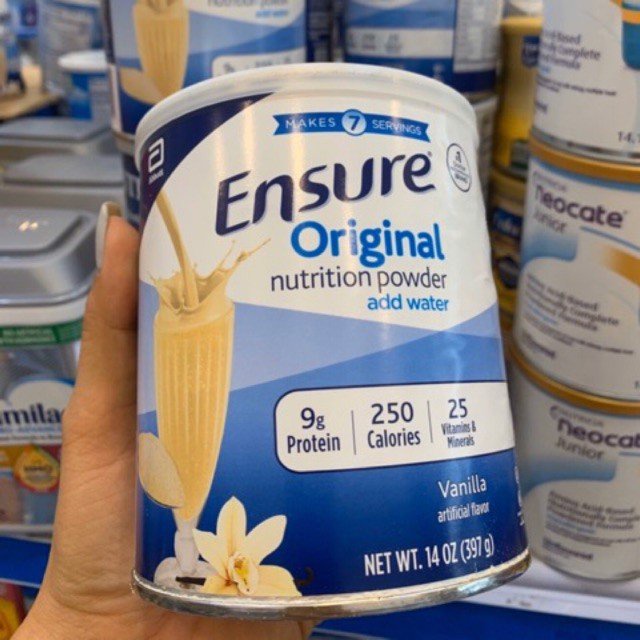 Sữa bột Ensure Original Nutrition Powder 397g của Mỹ