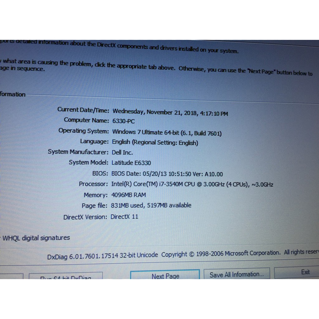 Laptop DELL LALITUDE E6330 I7 THẾ HỆ 3 3540M, RAM 4G, HDD 320G, 13.3 INCH | BigBuy360 - bigbuy360.vn