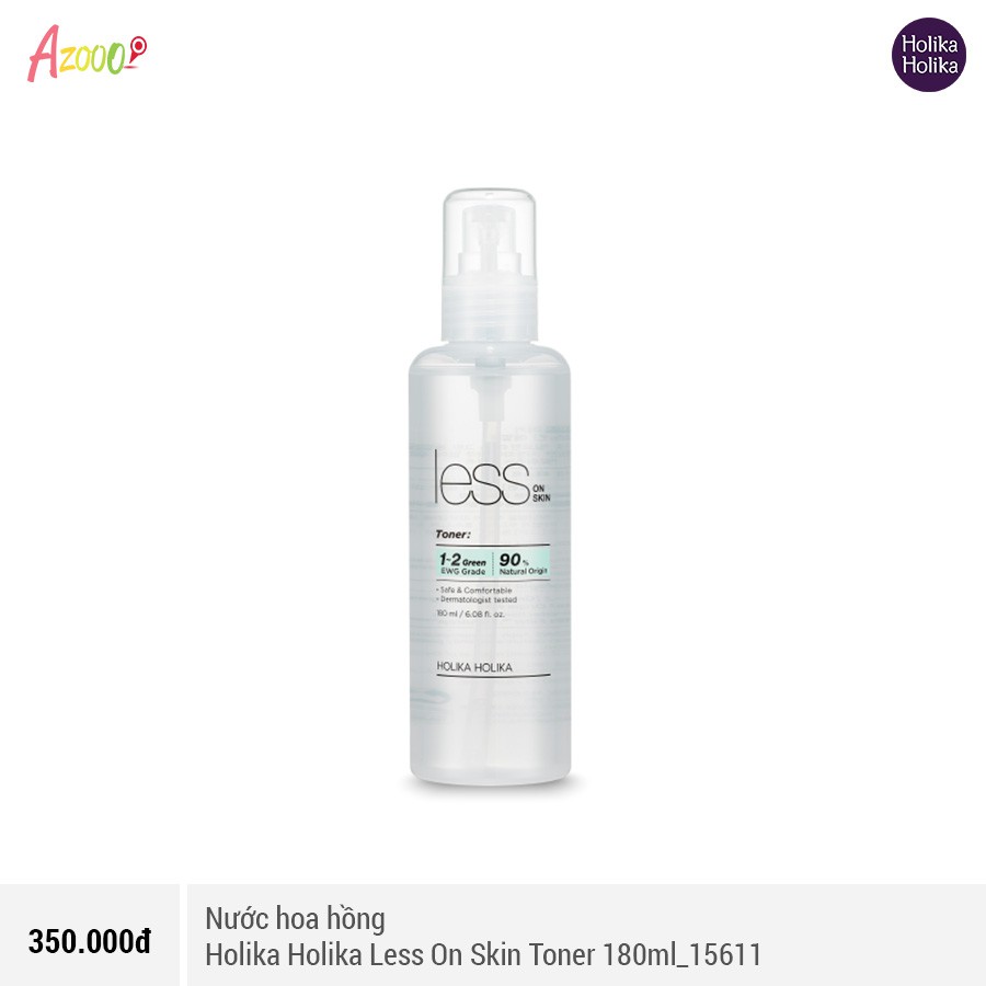 Nước Hoa Hồng 🎁FREESHIP🎁 Holika Less On Skin Toner 180ml | BigBuy360 - bigbuy360.vn