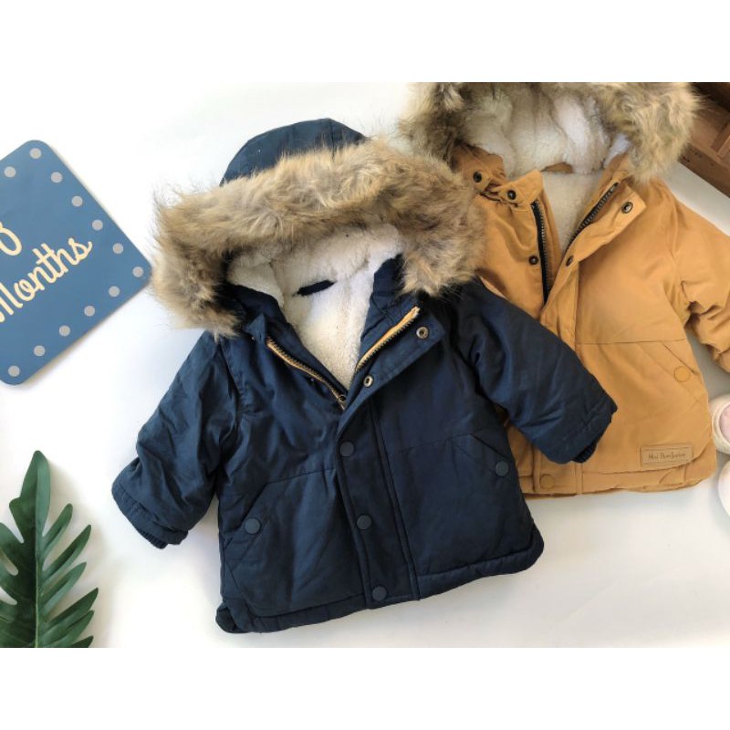 Áo khoác Parka Tape xuất xịn cho bé (3m-3y)