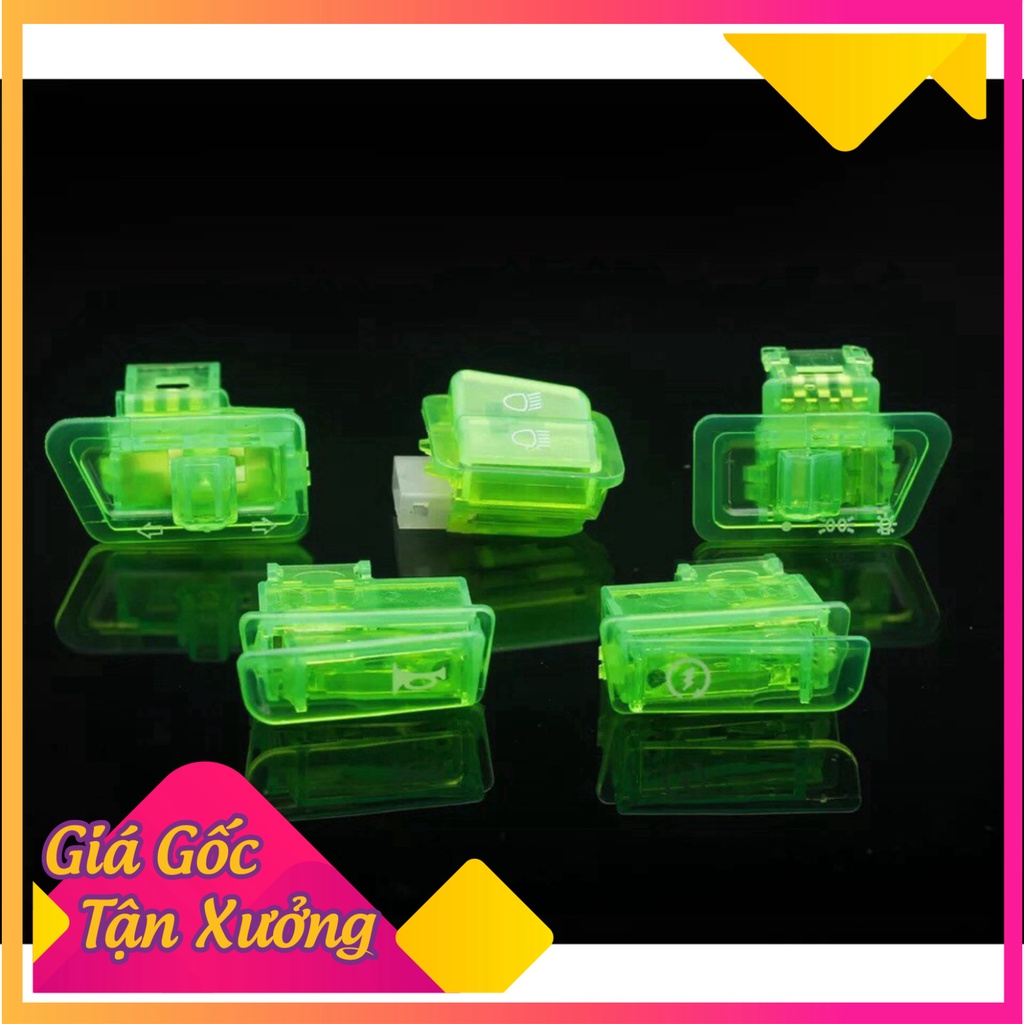 Bộ Công Tắc Màu Siêu Đẹp Trang Trí Xe Máy 5 Chi Tiết Sh 2010, Lead 110 Cũ , Wave,future Cũ..... (Ảnh Sp thật)
