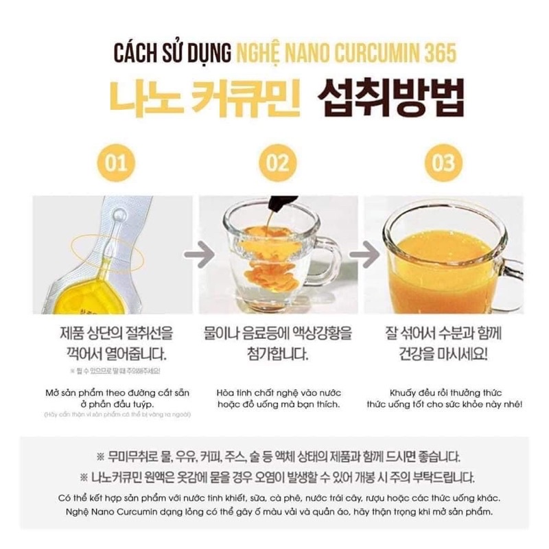 Tinh nghệ Nano 365 Curcumin Premium Hàn Quốc mẫu mới nhất | Thế Giới Skin Care