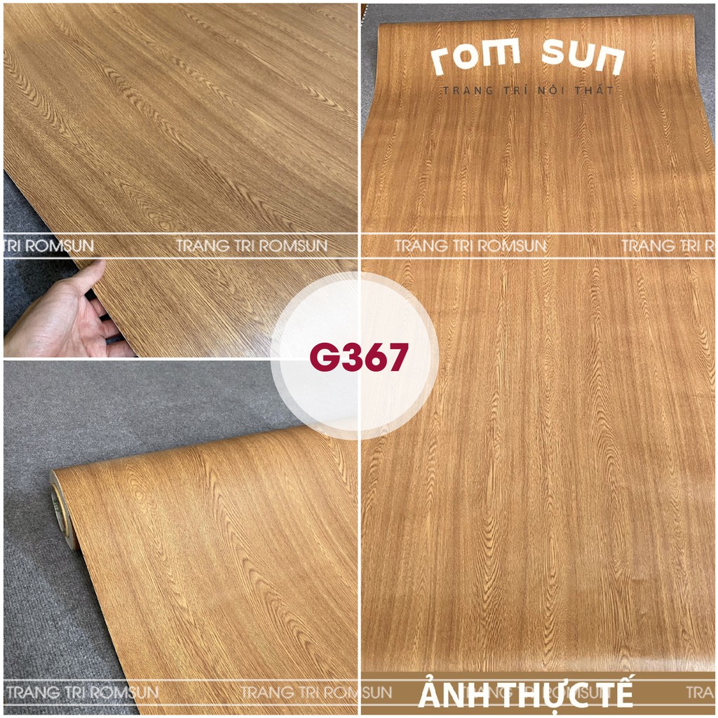 Giấy dán tường giả vân gỗ 3D decal trang trí bàn,ghế,tủ chống thấm khổ 120cm | BigBuy360 - bigbuy360.vn