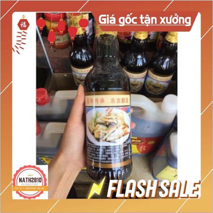 Nước tương tàu - Xì dầu Càng Cua - Xì dầu Nhất Phẩm Tiên loại chai 500ml