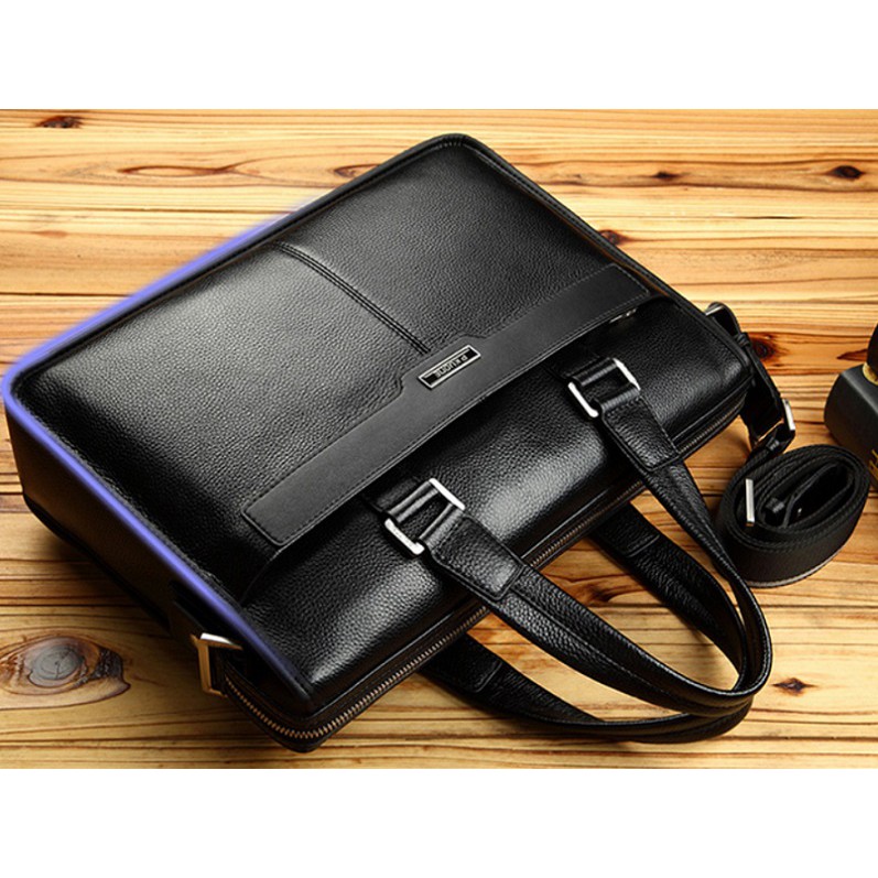 túi xách da thật hàng thương hiệu P.KUONE dùng vừa  laptop 15.6 icnh | BigBuy360 - bigbuy360.vn