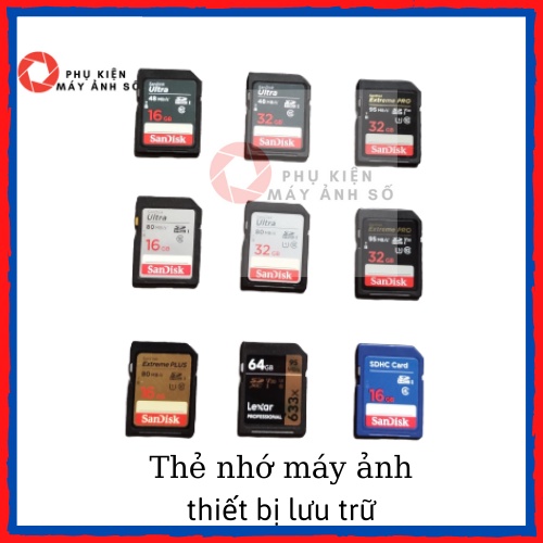 (Sale Sốc) Thẻ Nhớ Used 99% SD Sandisk 16G 32G 64G Ultra Class 10 và Extreme Pro Tốc Độ Cao Cho Máy Ảnh Máy Quay