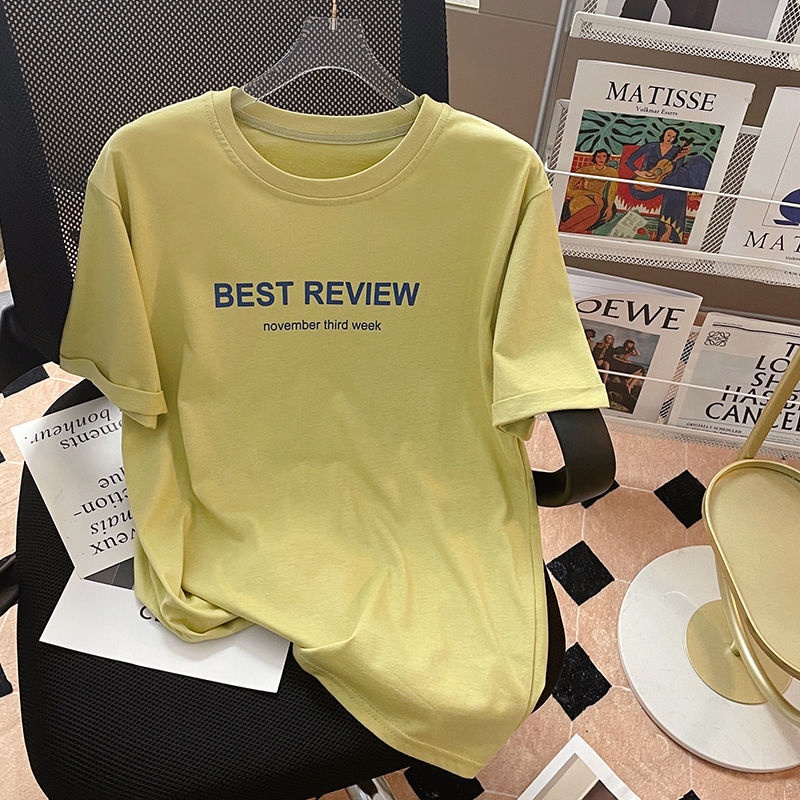 Áo Thun Tay Ngắn Chất Liệu Cotton Cao Cấp Thiết Kế Mới Thời Trang Mùa Hè Dành Cho Nữ