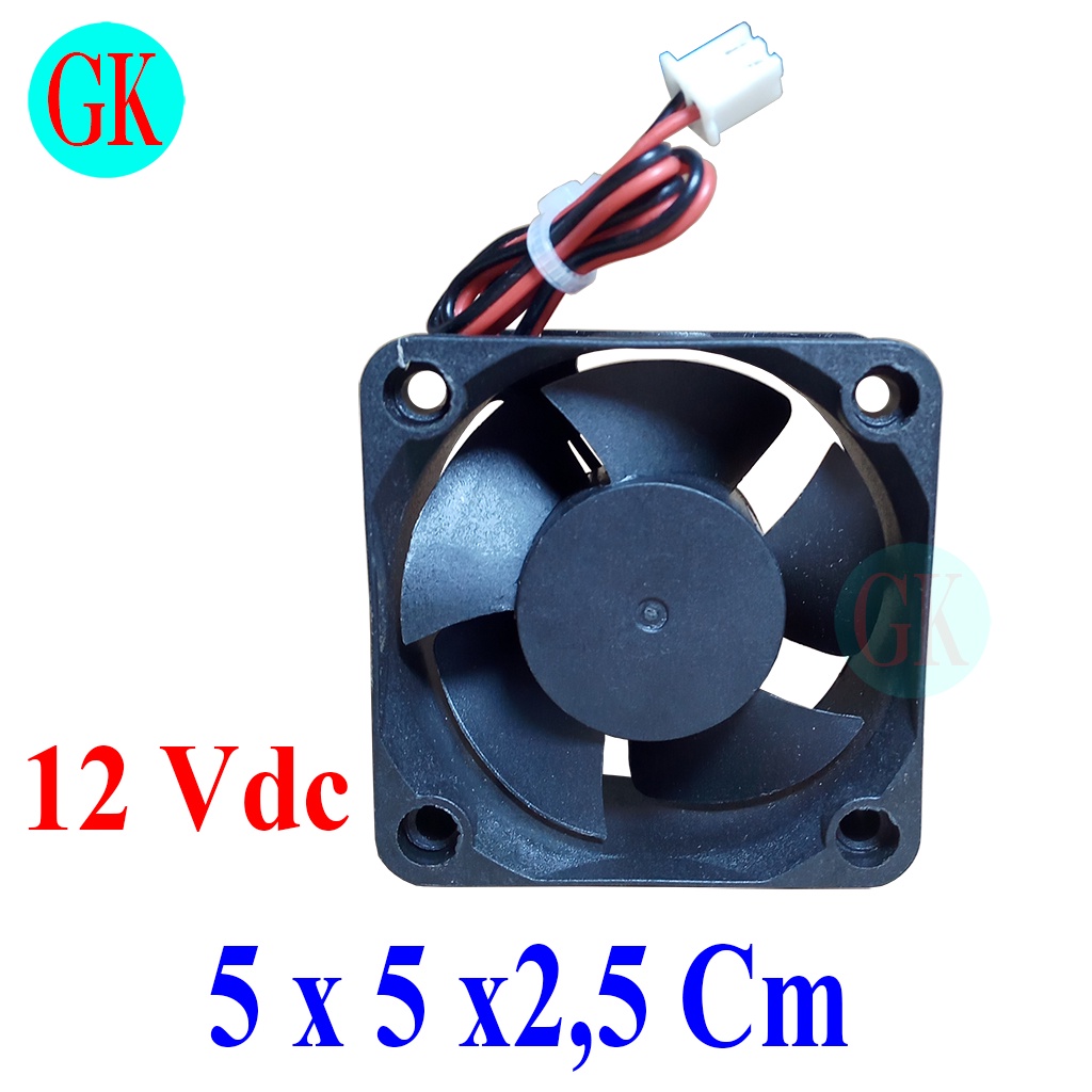 Quạt tản nhiệt 12V 5x5x2,5cm