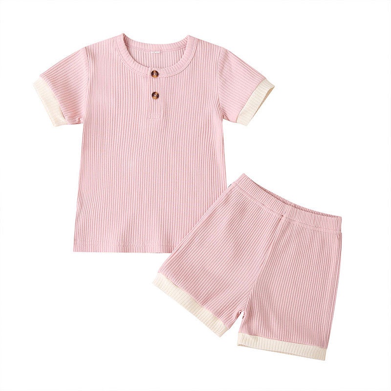 Combo bộ đồ bé gái 1-6 tuổi tay ngắn áo sơ mi cho bé trai quần đùi set thời trang cho bé trẻ em