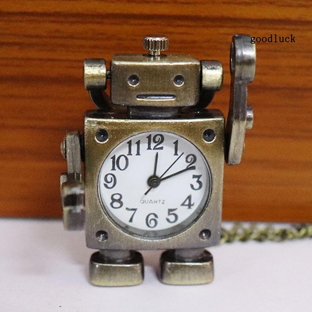 Đồng Hồ Quả Quýt Hình Robot Phong Cách Vintage