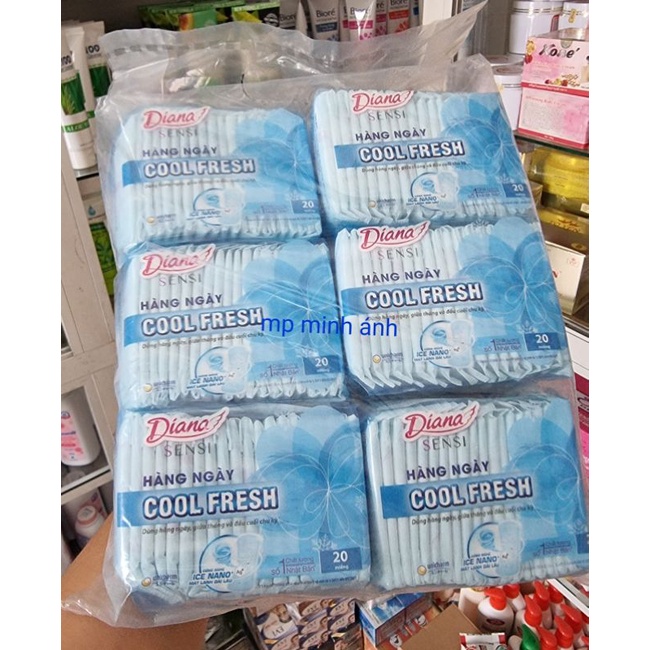 băng diana hàng ngày cool fresh 20 miếng {chính hãng cty}