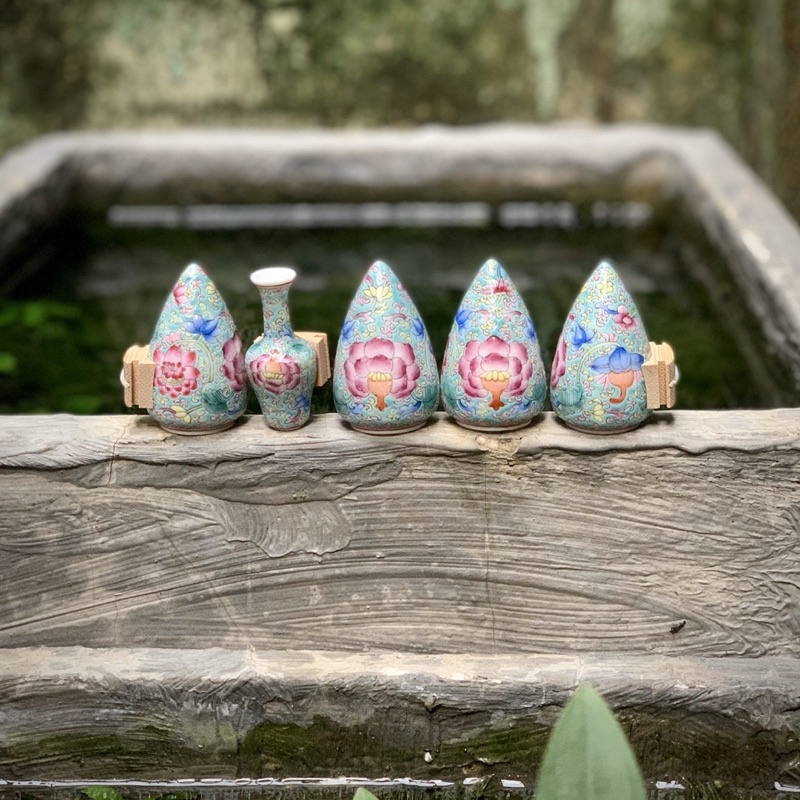 Cóng Khoen/Khuyên vẽ tay - HOA TAM THÁI