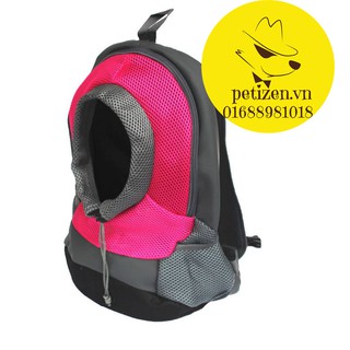 Balo đựng Chó mèo - Có thoáng và dây xích