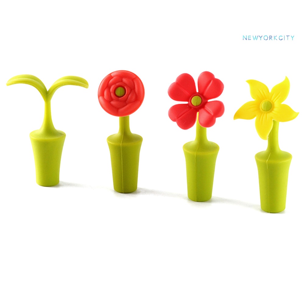 Dụng Cụ Khui Nắp Chai Bằng Silicone Hình Hoa Hướng Dương Dễ Thương