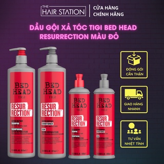 Dầu gội phục hồi tóc hư tổn Tigi đỏ Bed Head Resurrection dưỡng tóc mềm mượt ngăn rụng tóc 400ml 970ml