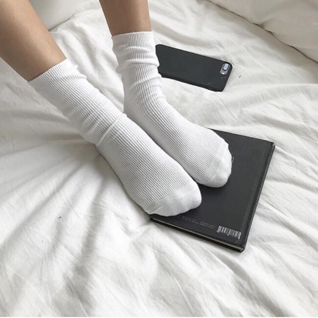 Tất len gân nhỏ nhiều màu