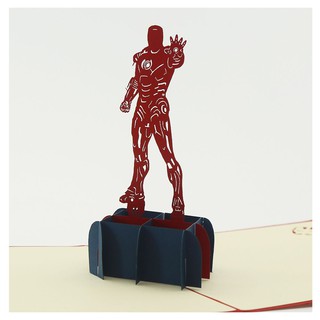 Thiệp sinh nhật - Bộ sưu tập siêu anh hùng - Endgame - Iron Man- thiệp 3d