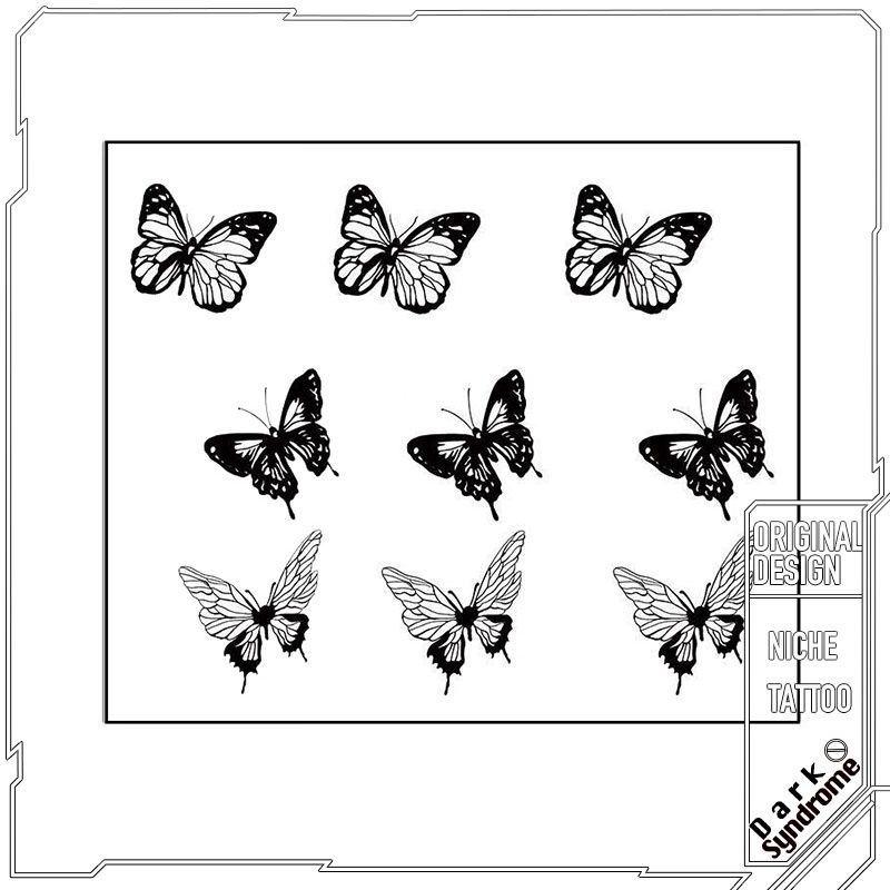 Hình xăm dán tạm thời hình bươm bướm sống động chân thực /hình xăm con bướm/hình xăm 15 ngày/hình xăm tạm thời/hình xăm dán chống nước/hình săm tạm thời