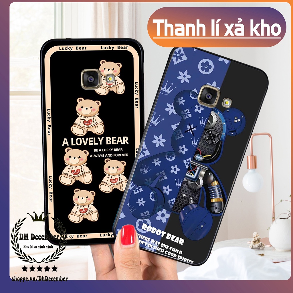Ốp lưng Samsung A3 2016 in hình 3D lucky, gấu Beer xinh xắn - KHÔNG NÊN BỎ LỠ