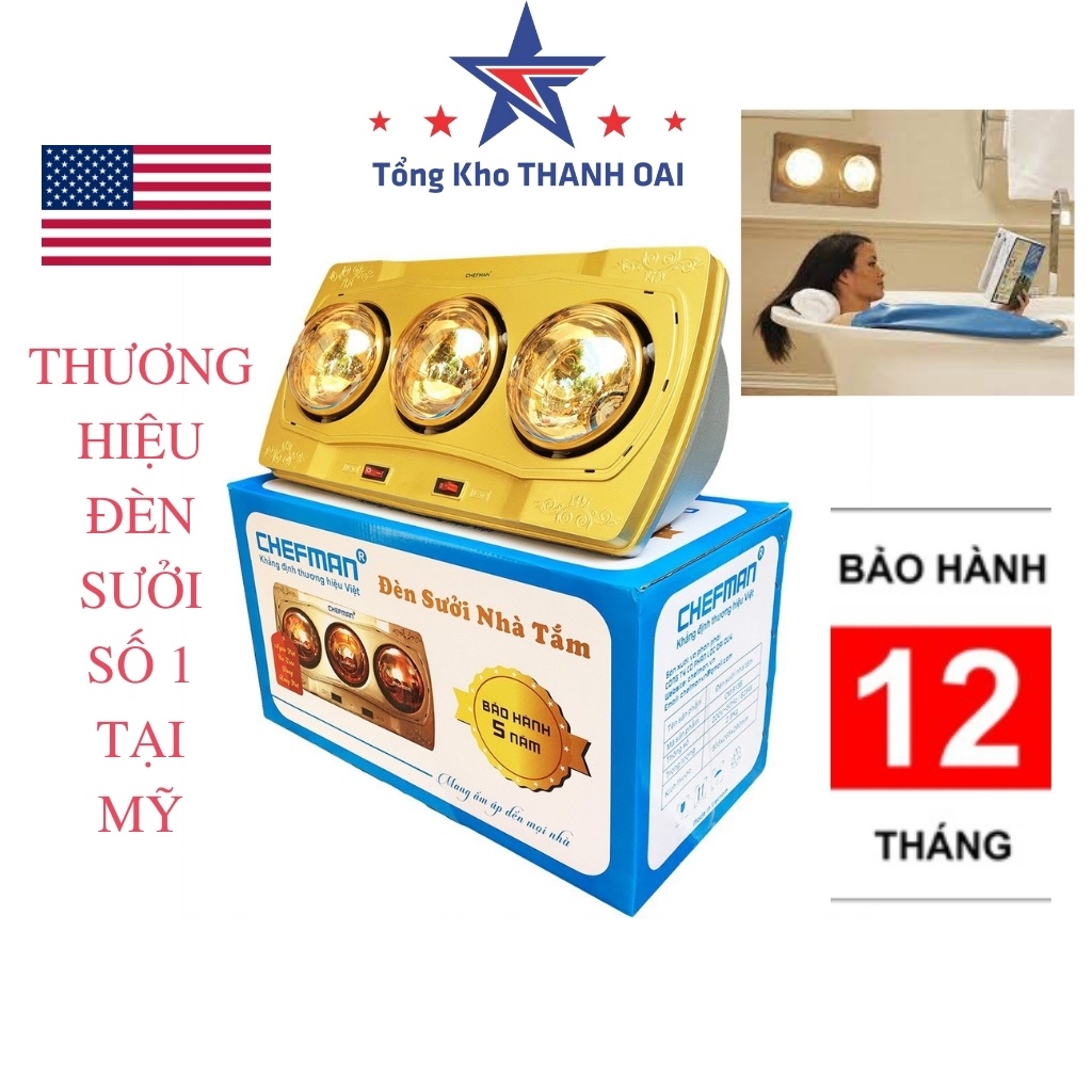 Đèn sưởi nhà tắm sưởi ấm phòng tắm- máy sưởi nhà tắm Bảo hành 12 tháng