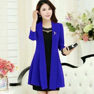 Áo khoác blazer cài hoa _ hàng cao cấp