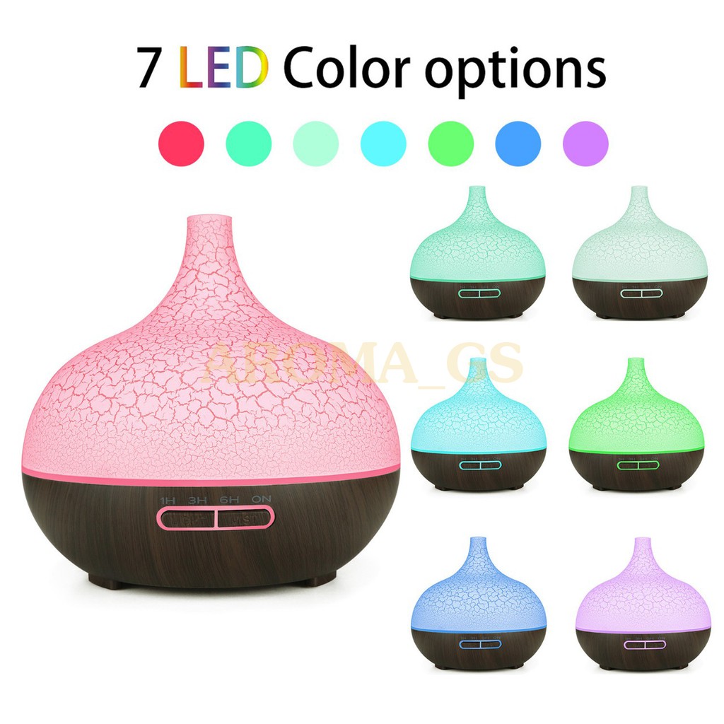 Máy xông tinh dầu phòng ngủ 550ml - AROMA DIFFUSER A8 chính hãng - kèm Remote - BH 6T