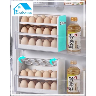 Ecohome Khay đựng trứng kháng khuẩn nhiều tầng trong tủ lạnh