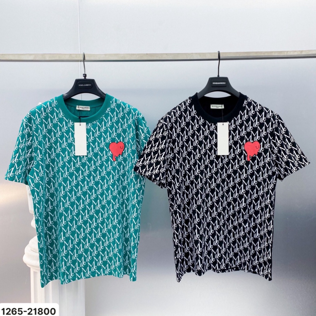 Áo Phông Cổ Tròn In 5D MIKE Bản Chữ Dày Sành Điệu, Cotton Mịn Siêu Thấm Hút Phong Cách Trẻ Trung Năng Động