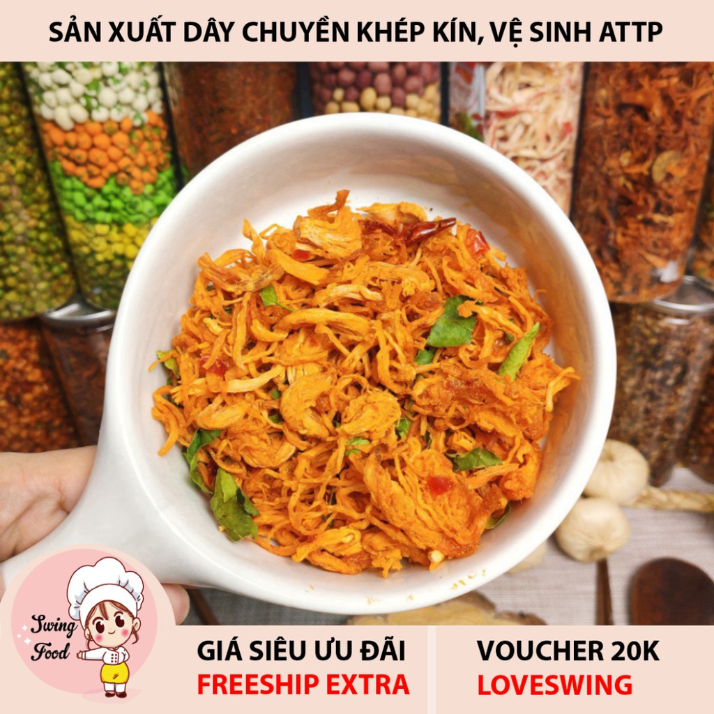 100gr Khô gà lá chanh Loại 1 💖 FREESHIP 💖 Khô gà lá chanh đặc sản chuẩn vị thịt thật thơm ngon chất lượng thượng hạng | BigBuy360 - bigbuy360.vn