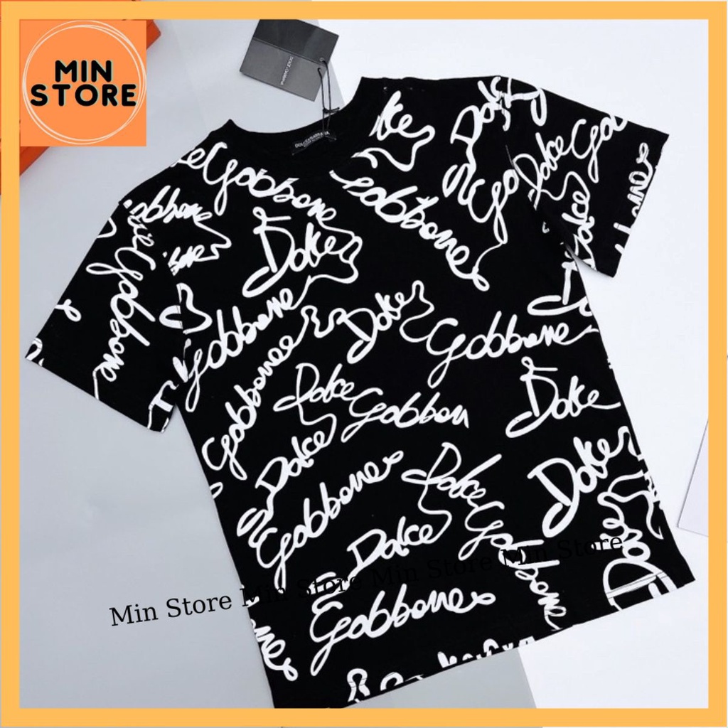 Áo Phông Nam Nữ D.O.L.C.E Ngắn Tay Cổ Tròn Màu Đen Chất Vải Thun Cotton Co Dãn 4 Chiều Thoáng Mát Min STORE