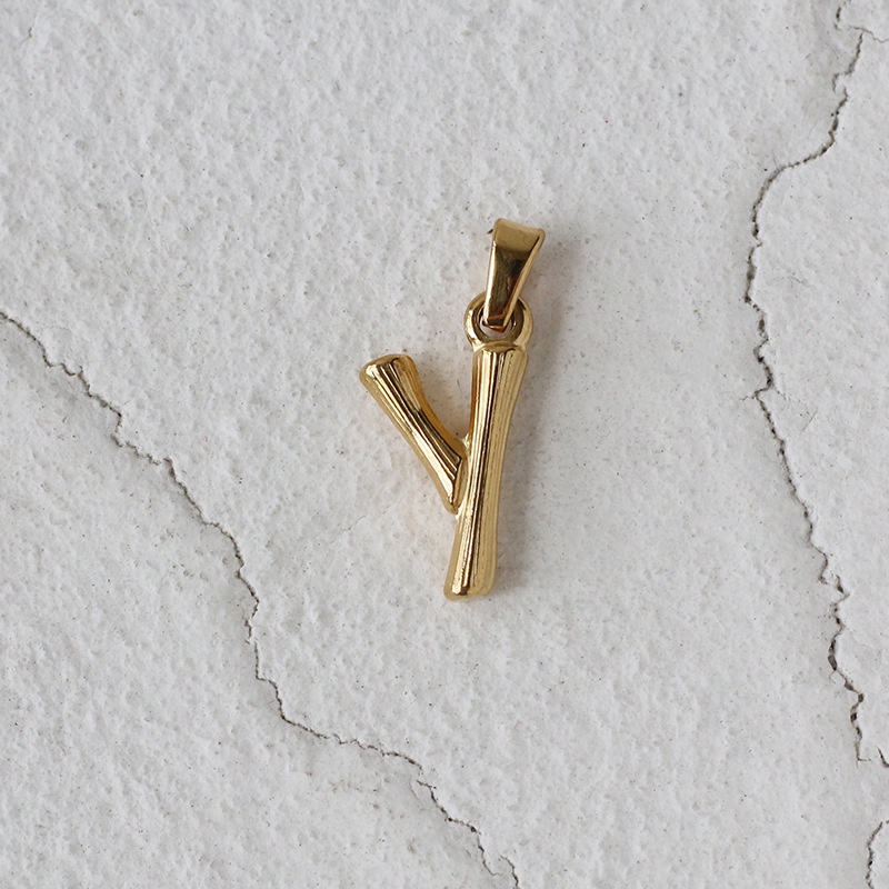 Dây Chuyền Thép Titan Mạ Vàng 18K Phối Mặt Kim Loại Khắc Chữ MRSFZH Phong Cách Âu Mỹ