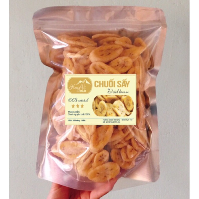 500g Chuối sấy giòn không đường - Đặc sản Đà Lạt | BigBuy360 - bigbuy360.vn