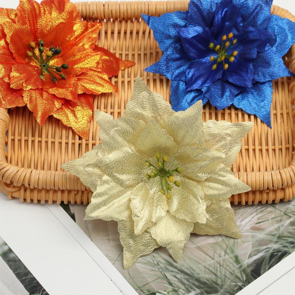 CONOPERY Bộ 5 Bông Hoa Hoàng Lan Nhân Tạo 14cm Trang Trí Nhà Cửa / Tiệc Cưới / Giáng Sinh