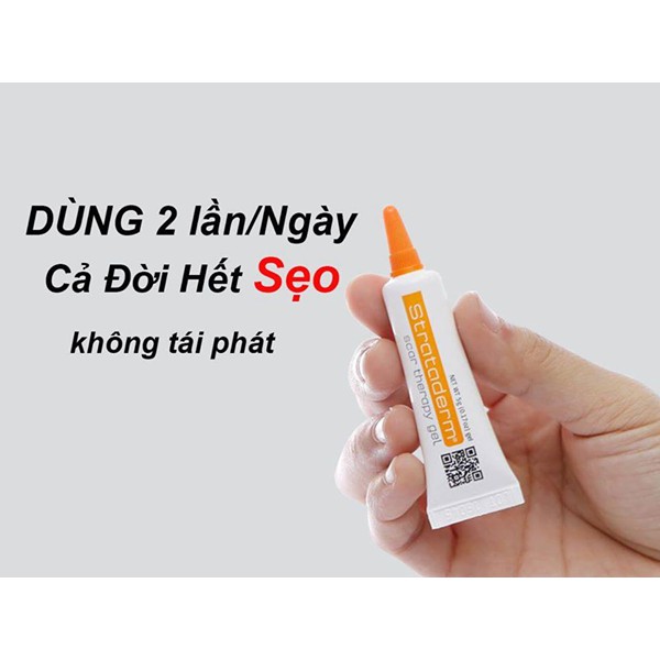 [CHÍNH HÃNG] Strataderm 10g - Gel Hỗ Trợ Phục Hồi Sẹo, Kem Xóa Sẹo Thâm / Rỗ / Lõm - Thụy Sỹ