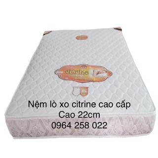 Nệm lò xo Citrine Hàn việt Hải cao 22cm, Bảo hành 5 năm- Freeship HCM