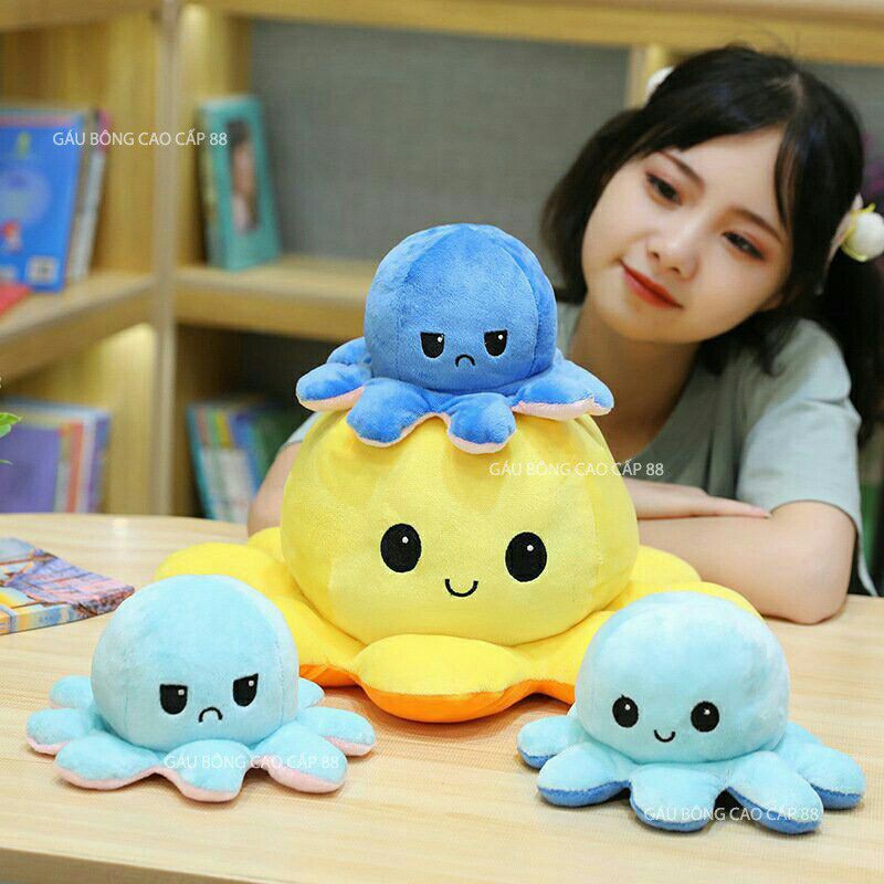 Gấu Bông Bạch Tuột Cảm Xúc Size Lớn💖Chính Hãng💖Bạch Tuột Nhồi Bông