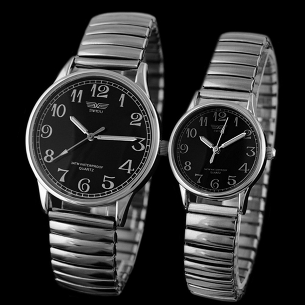 Đồng hồ đeo tay dây hợp kim Vintage cho nam nữ